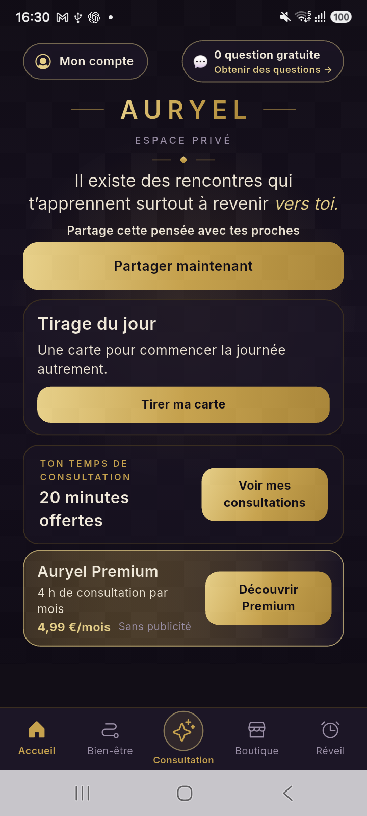 Capture d'écran de Auryel