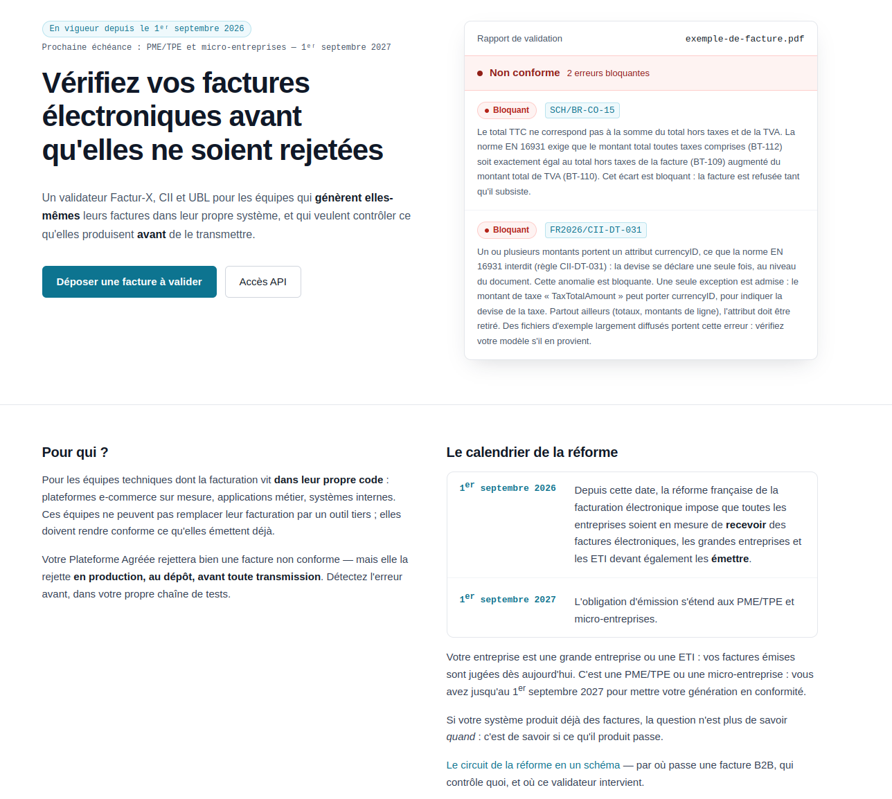 Capture d'écran de Valide Facture